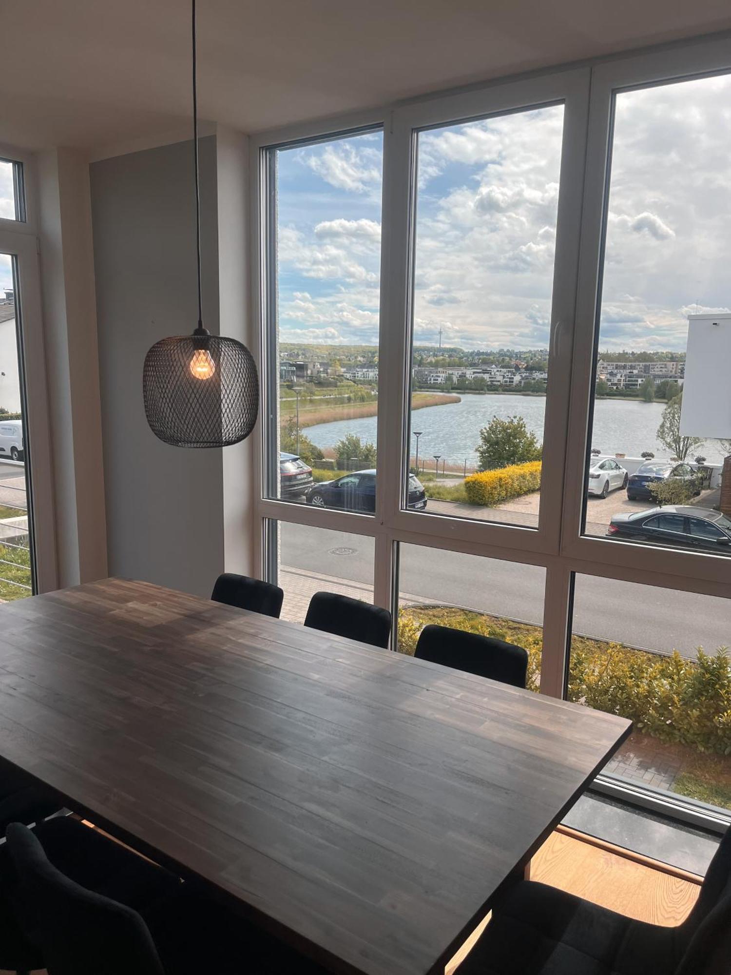 Haus Mit Panoramablick Auf Den Phoenixsee Dortmund Buitenkant foto